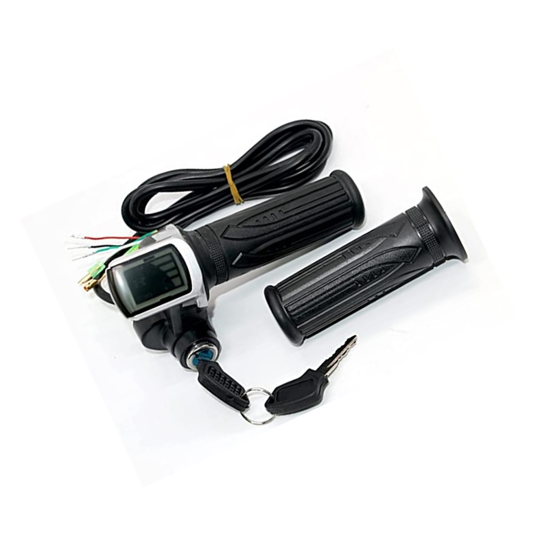 Yalu 36V LCD digital throttle with key with the speed mileage display-image-16