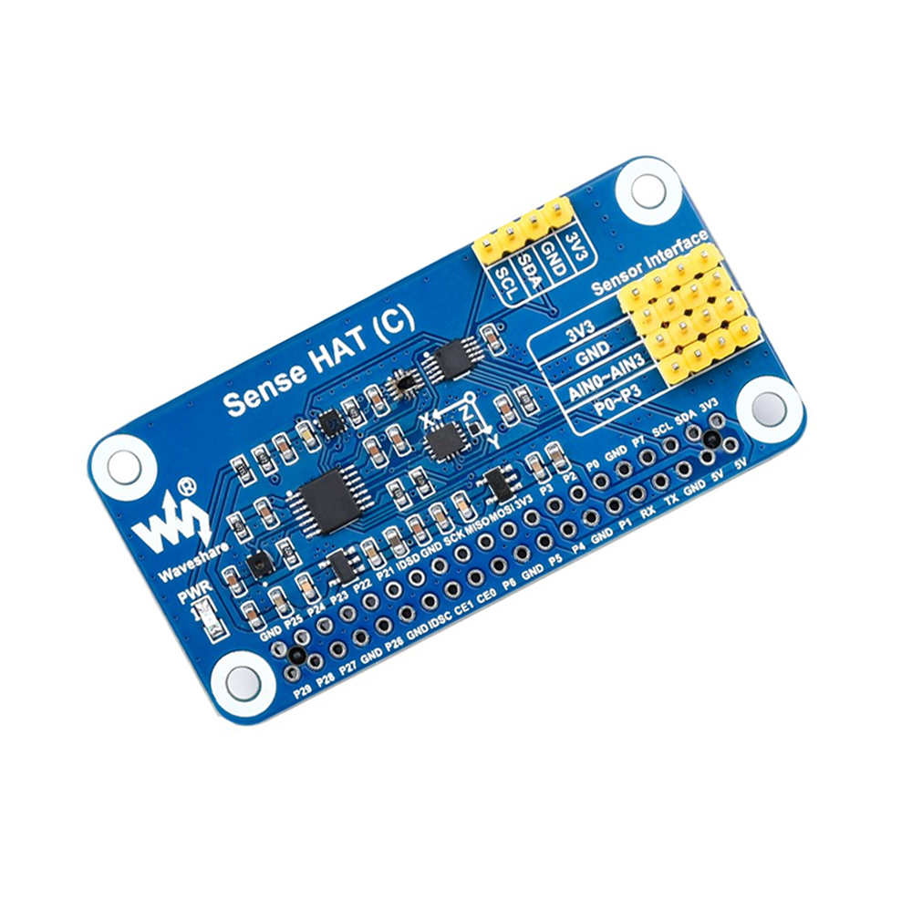 Waveshare Sense HAT (C) for Raspberry Pi, Onboard Multi Powerful Sensors, Supports External Sensors-picture-14