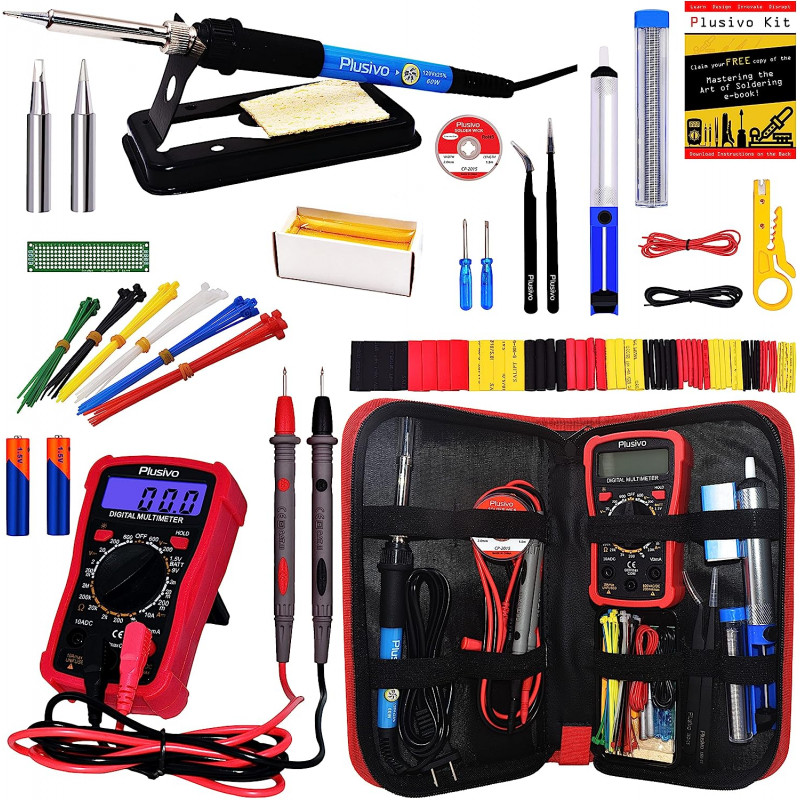 Plusivo Soldering Iron Kit with Digital Multi-meter V5 (EU Plug)-image-23