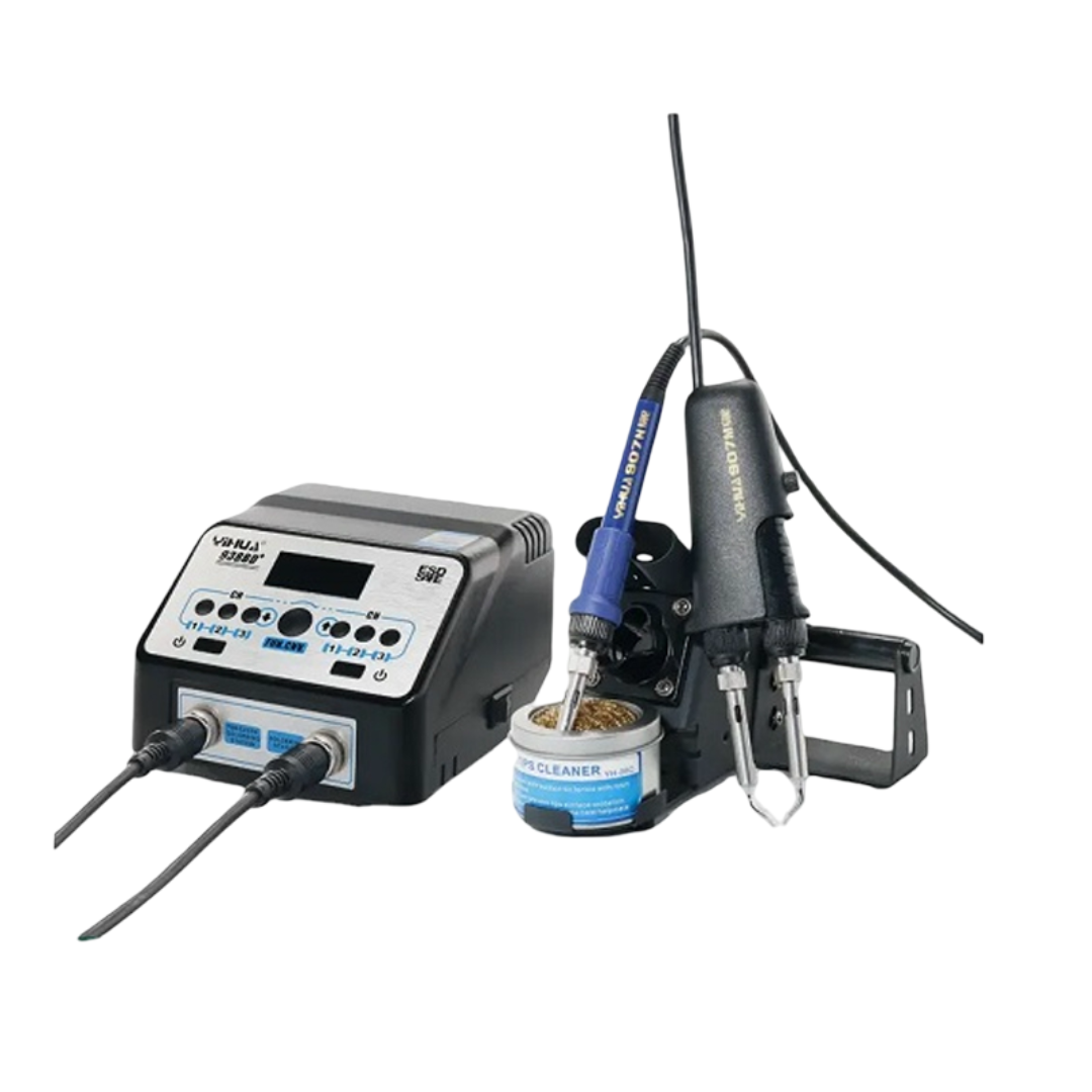 Yihua 938Bd+ Upgrade Version 2In1 SMD Hot Tweezers Soldering Iron Station - 66W-image-4