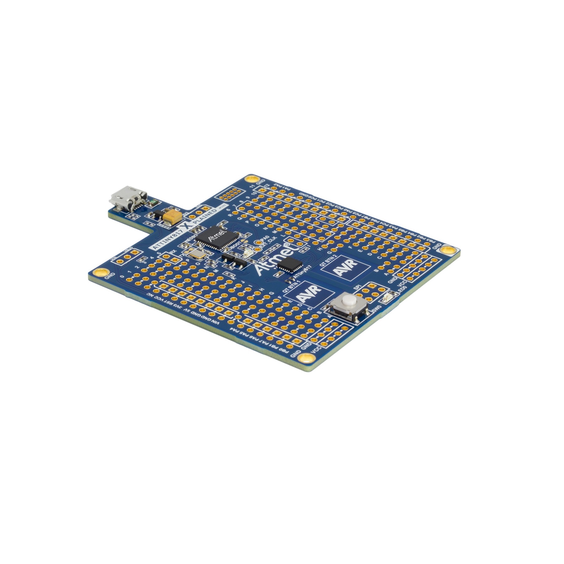 MICROCHIP ATTINY817-XMINI Evaluation Kit, ATtiny817/816/814/417 MCU's, Xplained Mini, On-Board Debugger, Capacitive Touch-picture-23