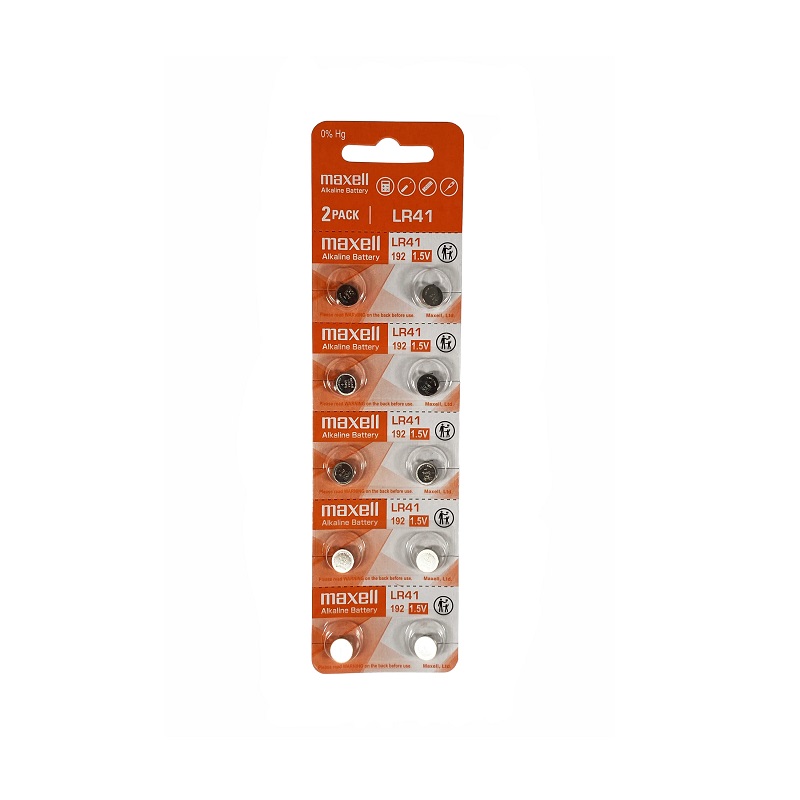 Maxell LR41 1.5V Micro Alkaline Coin Battery (Pack of 10)-image-27