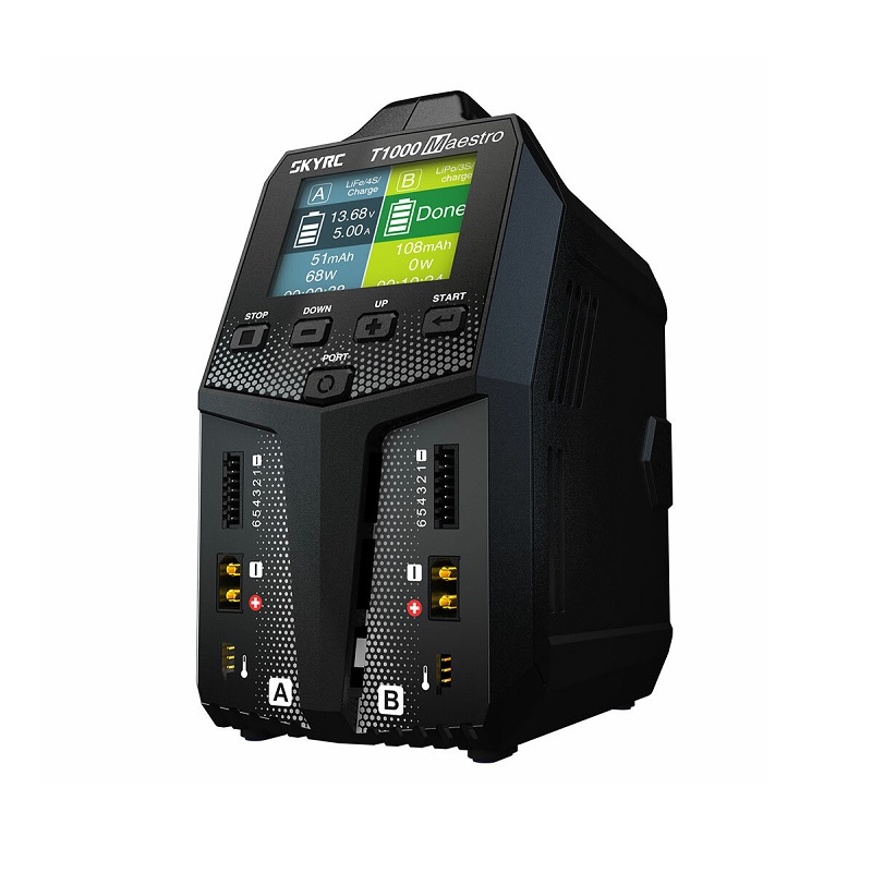 SkyRC T1000 Maestro 20A Dual Channel AC/DC LiPo / LiFe / LiIon / LiHV / NiMH / NiCd / Pb Multi-Chemistry Balance Charge-image-5
