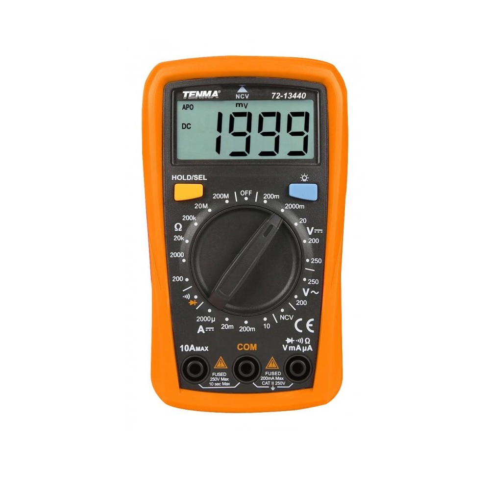 TENMA 72-13440Handheld Digital Multimeter, DC Current, AC/DC Voltage, Continuity, Diode, Resistance, 3.5, 2000-picture-21