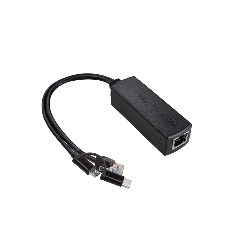 UCTRONICS U6271 Gigabit PoE Splitter 5V 3A, 2-in- 1 PoE to USB C/ Micro USB Adapter, for Raspberry Pi 3/4, Security IP-picture-34