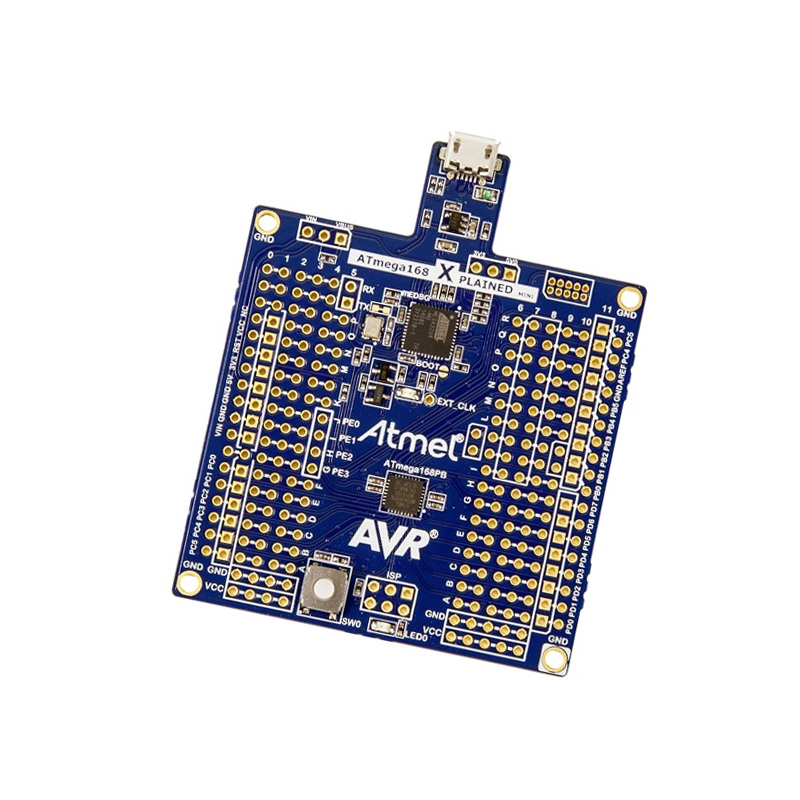 MICROCHIP ATMEGA168PB-XMINI Evaluation Kit, ATMEGA168PB MCU, Xplained Mini, On-Board Debugger, Arduino Shield Compatible-image-42