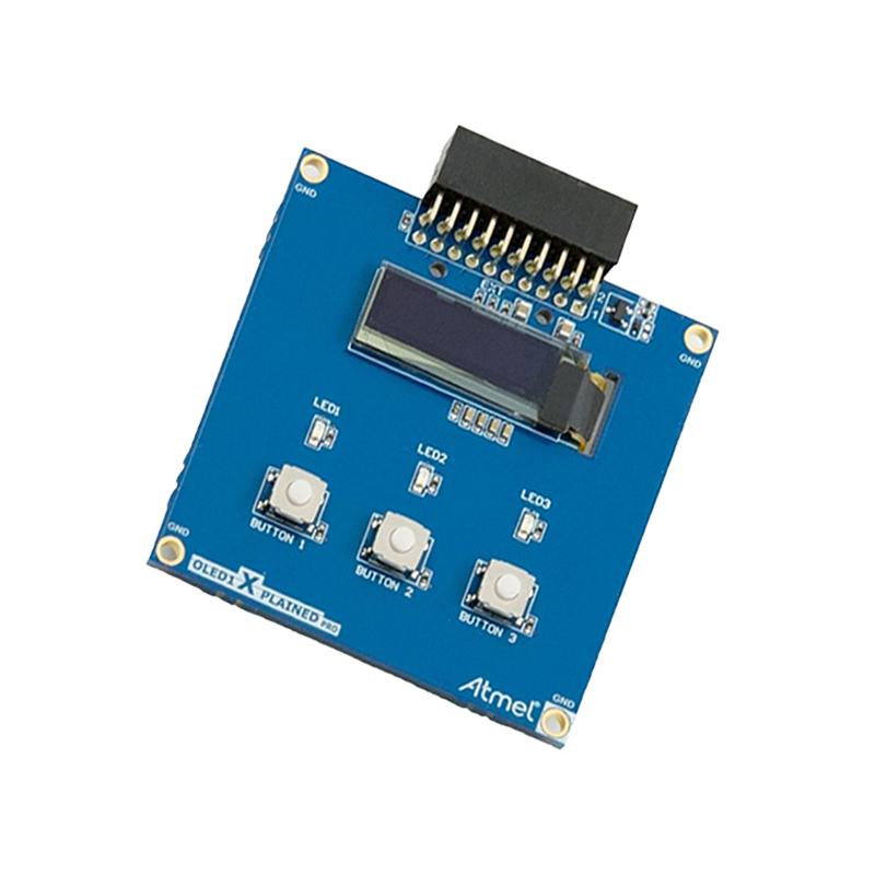 MICROCHIP Expansion Board, OLED1 Xplained Pro, OLED Display 128x32 (SPI), Auto-ID for Board Identification-image-9