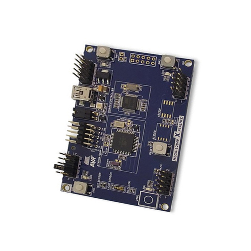 MICROCHIP ATMEGA1284P-XPLD Evaluation Kit, ATMEGA1284P MCU's, Sensors, Mechanical Buttons, LED's, UART to USB Bridge-image-8