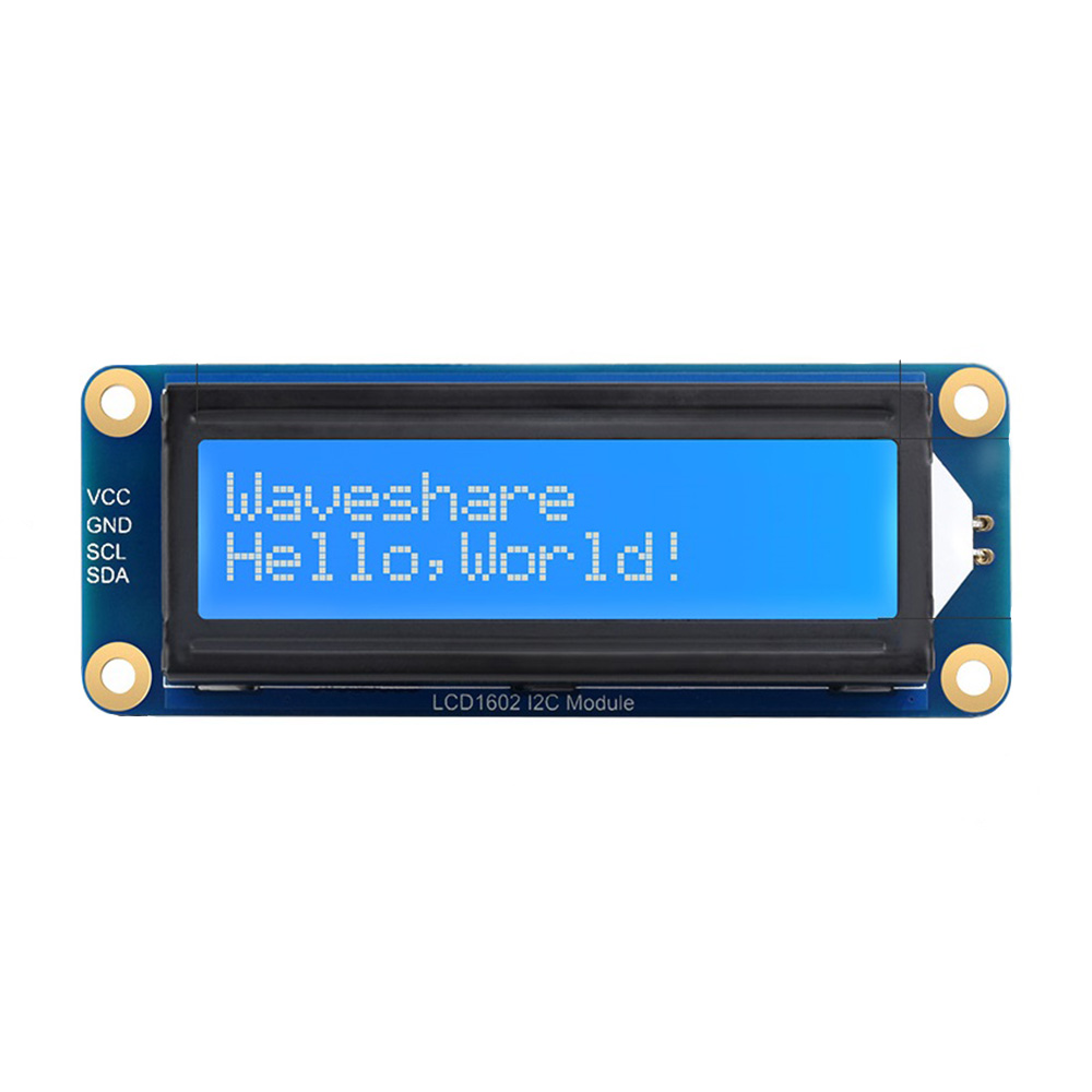 Waveshare LCD1602 I2C Display Module White color with blue background LCD-picture-20