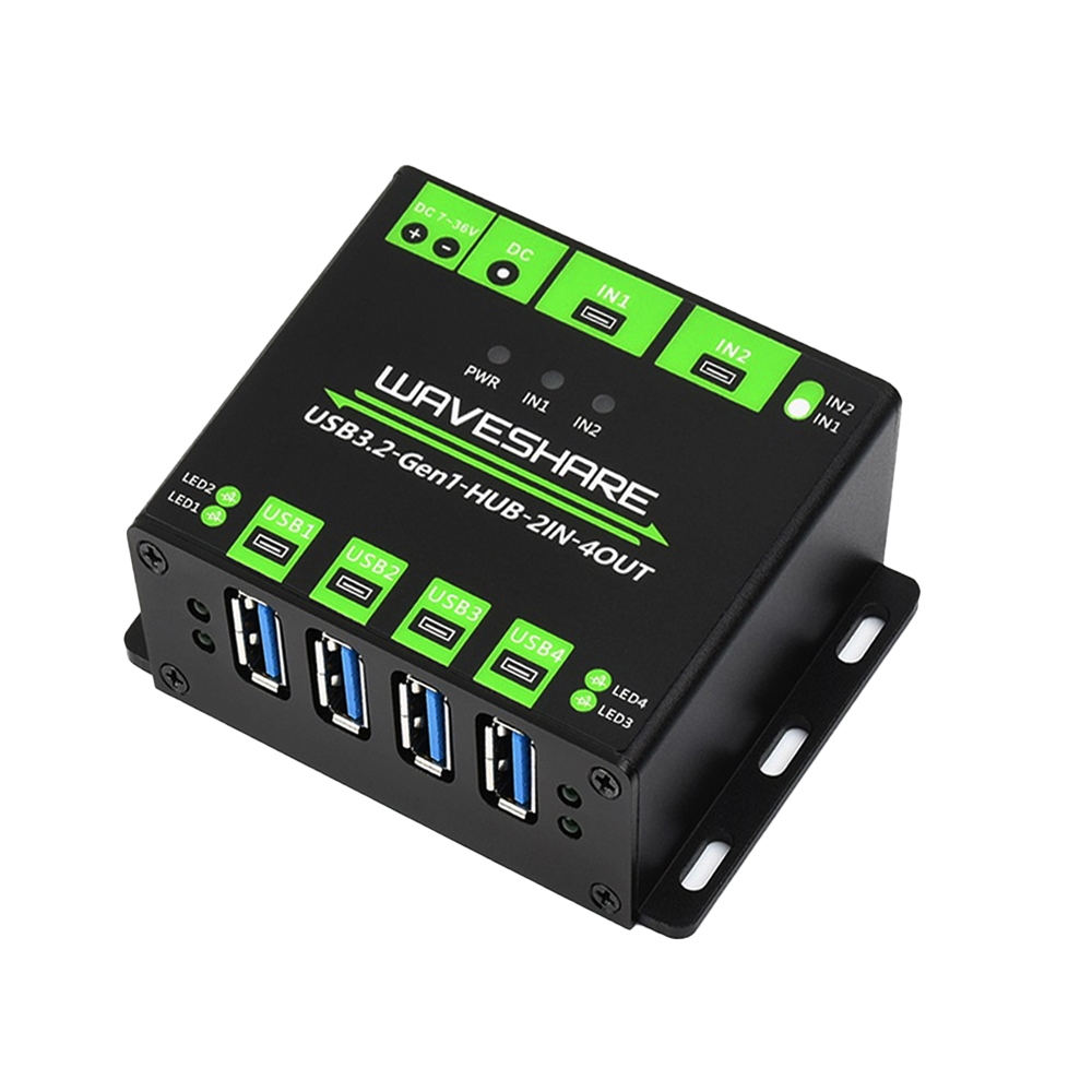 Waveshare Industrial grade USB HUB , Switchable dual hosts, Multi Protections-picture-21