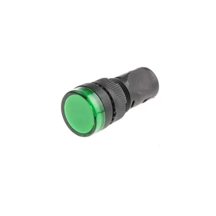 Green DC12V 16mm AD16- 16C LED Power Pilot Signal Light Lamp-picture-43