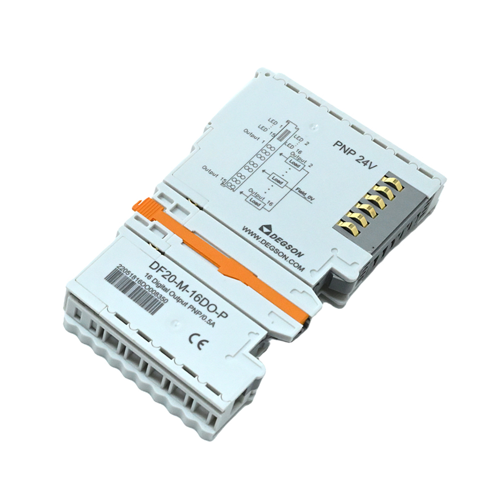 DF20-M-16DO-P-Degson-16 Channels 24VDC PNP type 0.5A Digital Output IO Module-picture-10