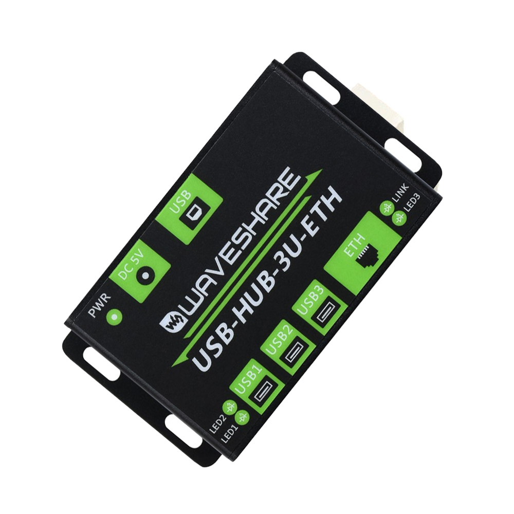 Waveshare Industrial Grade Multifunctional USB HUB, Extending 3x USB ports + 100M Ethernet Port-picture-26