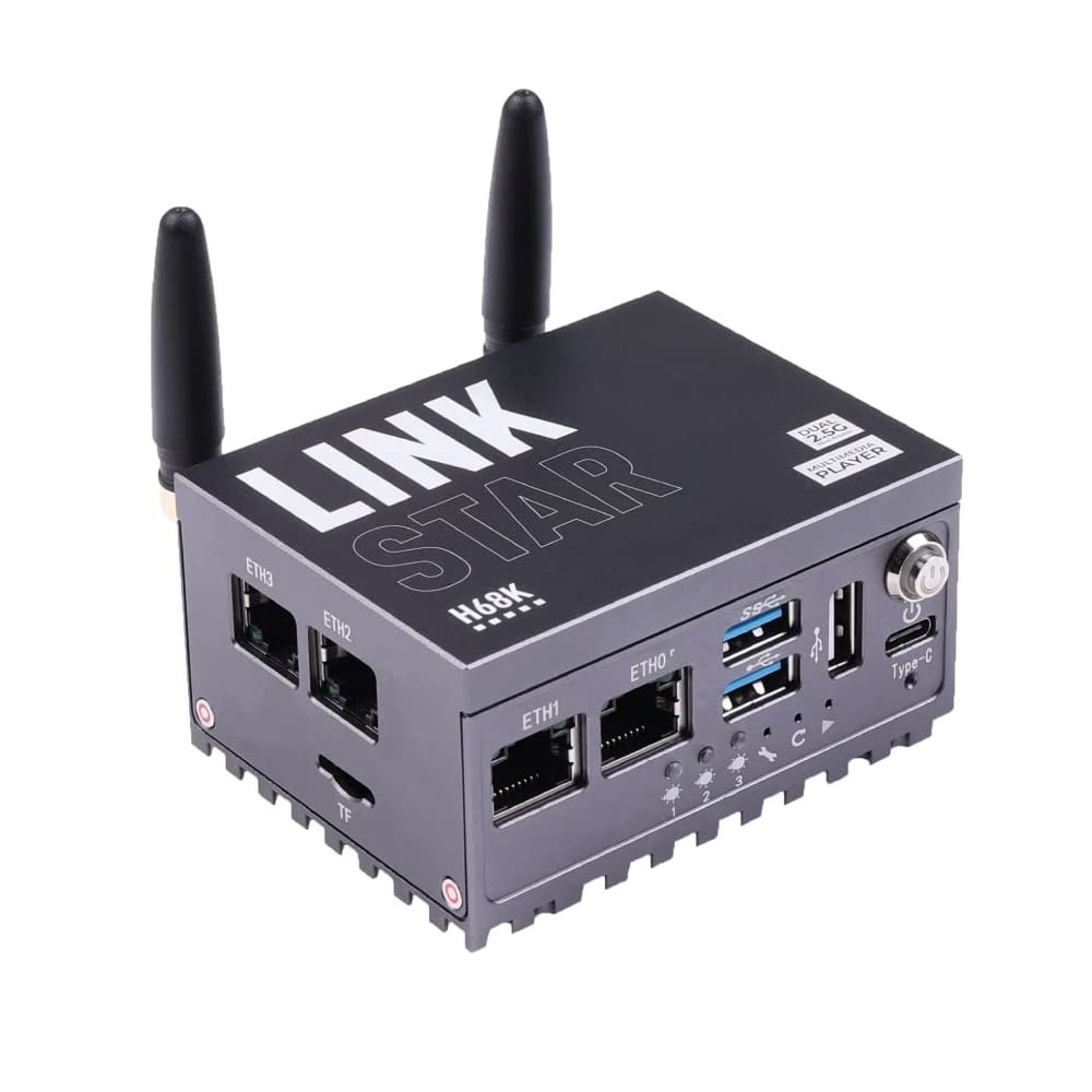 LinkStar-H68K-1432 Router with Wi-Fi 6, 4GB RAM & 32GB eMMC, dual-2.5G & dual-1G Ethernet, 4K output, Pre-installed Android 11, Lubuntu 20.04 & OpenWRT support, Home Assistant-image-41