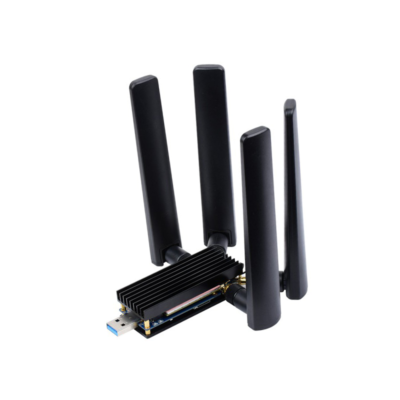 Waveshare 5G DONGLE Module with Quad Antennas USB3.1 port and M.2 Key B Interface without 5G Module-image-35