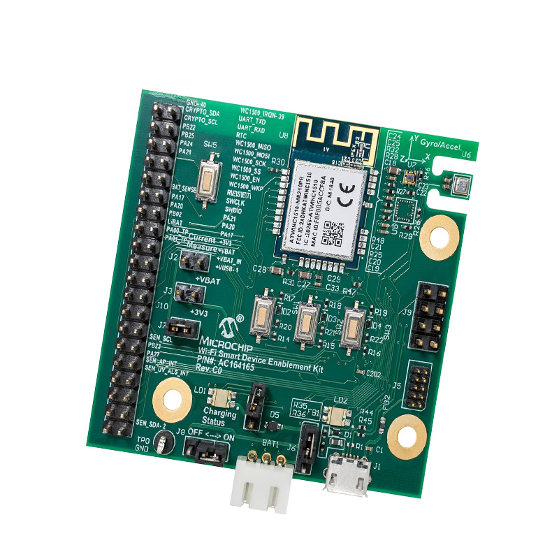 MICROCHIP AC164165 Development Kit, WiFi Smart Device Enablement Kit, Alexa Voice Control, WiFi, IoT-picture-16