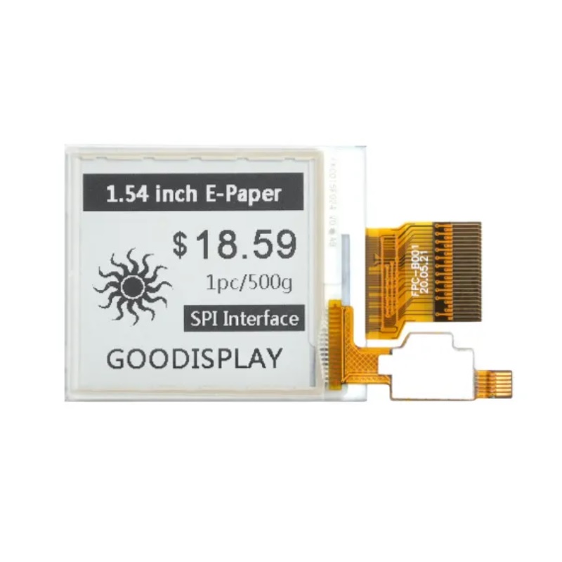 1.54 Inch Black and White E-Paper Display with Front Light-image-2
