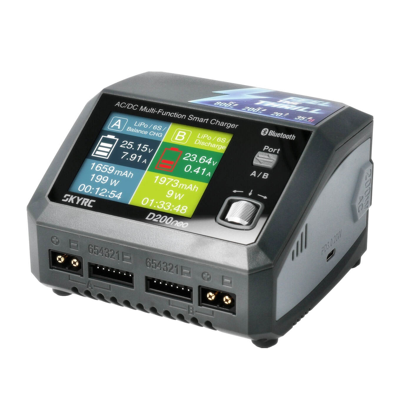 SkyRC D200neo Dual Channel AC/DC LiPo / LiFe / LiIon / LiHV / NiMH / NiCd / Pb Smart Balance Charger-image-45