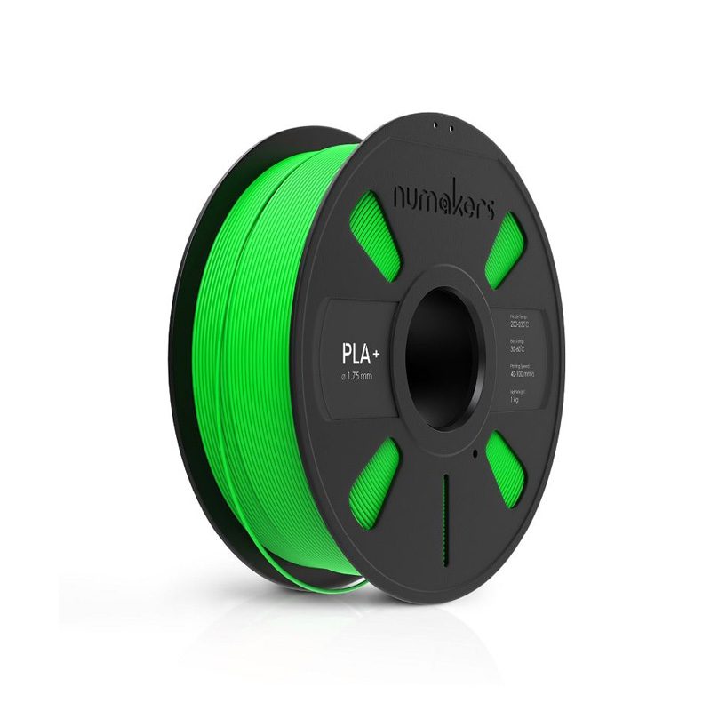 Numakers PLA+ Filament- Fluorescent Green (1.75mm/ 1kg Spool)-image-5