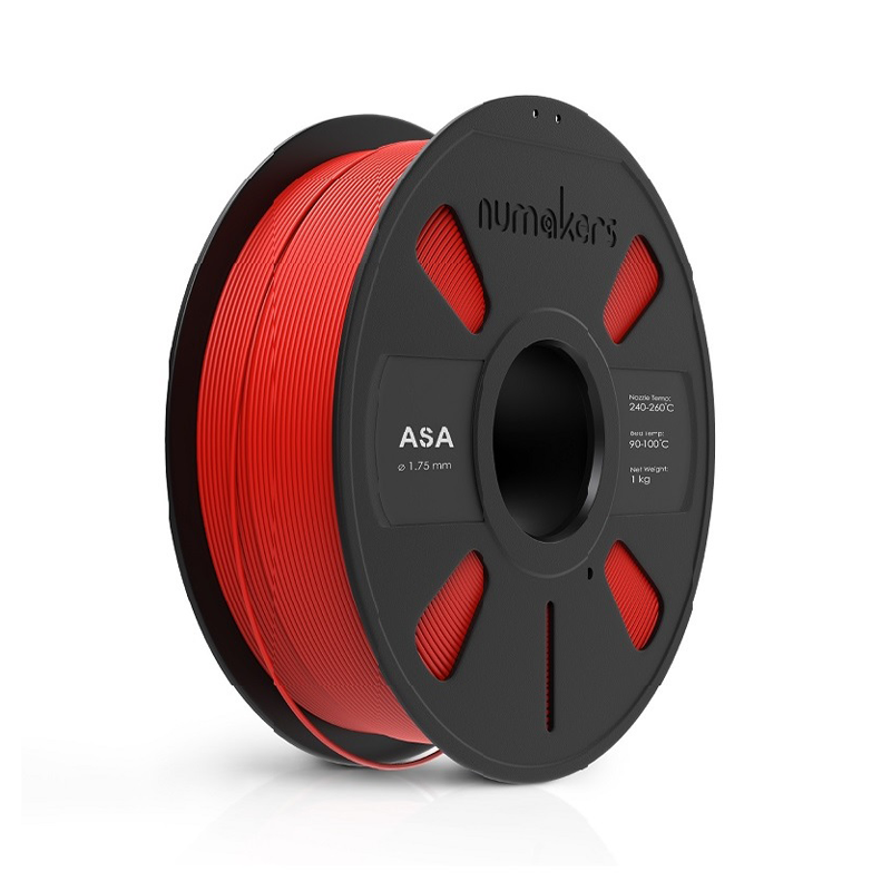 Numakers ASA Filament- Red (1.75mm/ 1kg Spool)-image-21