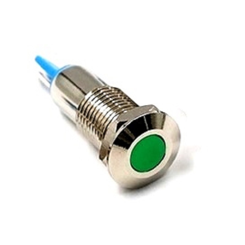Green 10-24V 8mm LED Metal Indicator Light-image-33