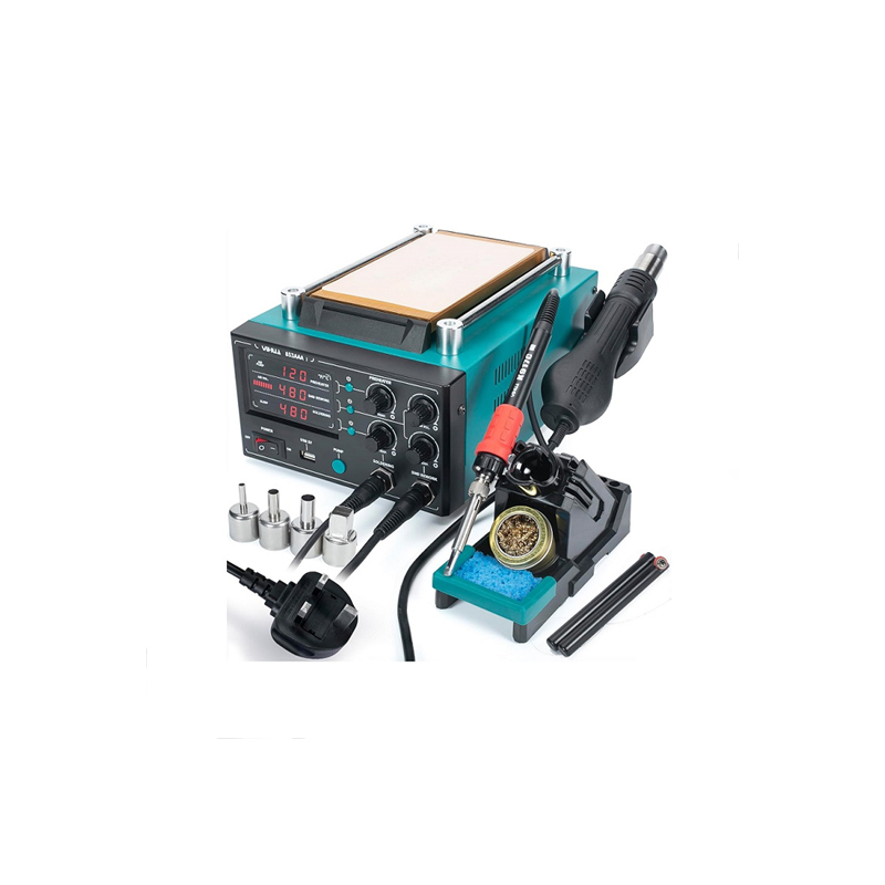 YIHUA 853AAA-I basic version 3 in 1 digital SMD soldering desoldering hot air gun preheat BGA rework soldering station-picture-20