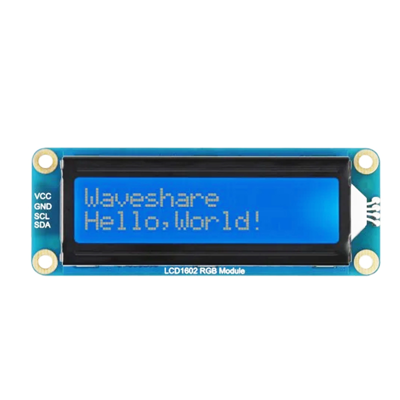 Waveshare LCD1602 RGB Module, 16x2 Characters LCD, RGB Backlight, 3.3V/5V, I2C Bus-picture-11