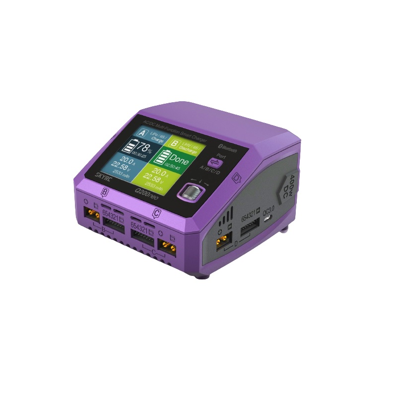 SkyRC Q200neo 200W Quad Channel AC/DC LiPo / LiFe / LiIon / LiHV / NiMH / NiCd / Pb Smart Balance Charger-image-30