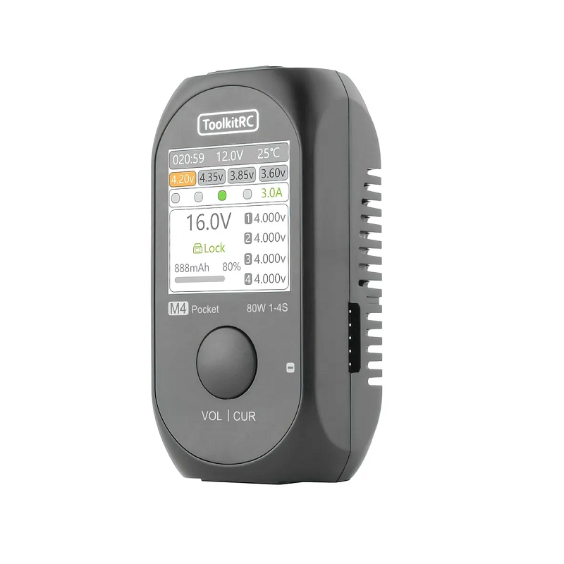 ToolkitRC M4 Pocket 80W 5A 1-4S Compact Balance Charger-image-3