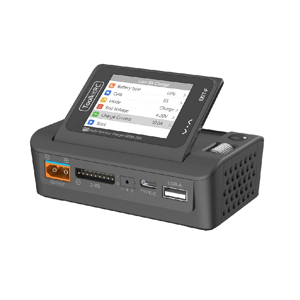 ToolkitRC M9 600W 20A 1-8S Multi-Function DC Smart Balance Charger-image-14