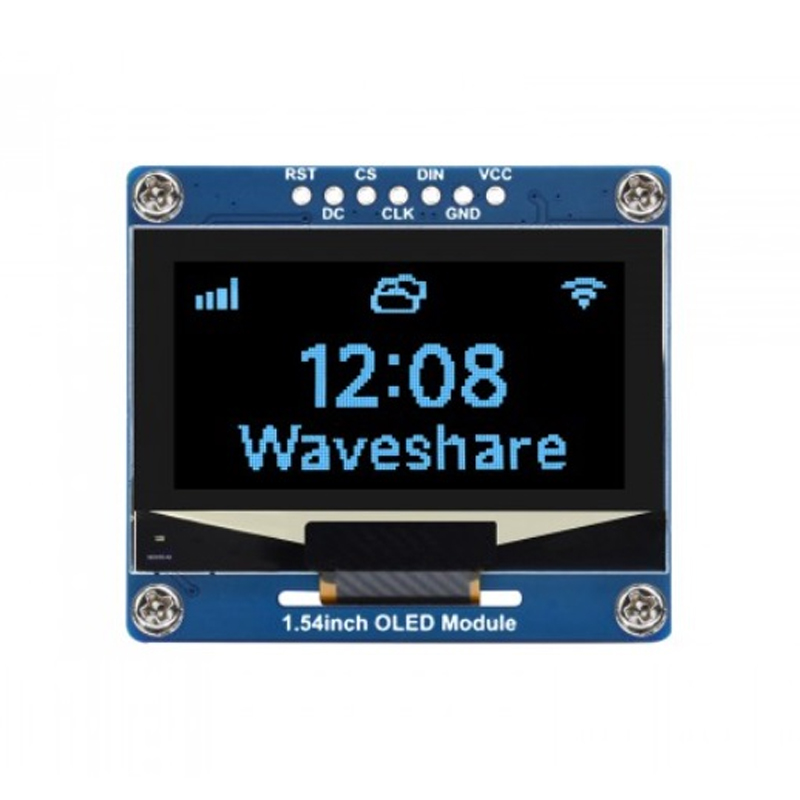 Waveshare 1.54inch OLED Display Module, 128×64 Resolution, SPI / I2C Communication blue-picture-25