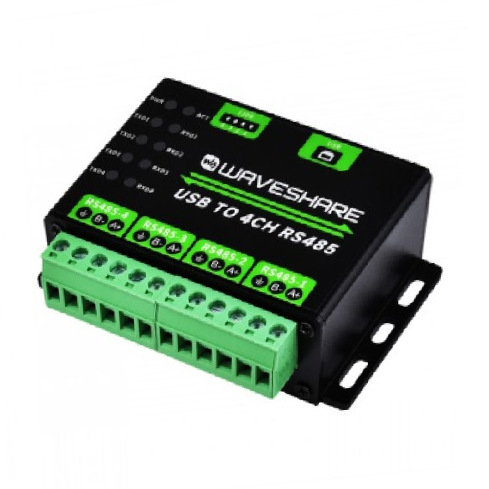 Waveshare Industrial USB TO 4Ch RS485 Converter, Multi Protection Circuits, Multi Systems Support, Aluminium Alloy Case-image-44