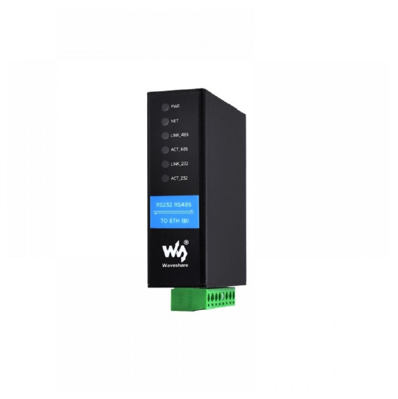 Waveshare RS232 RS485 to RJ45 Ethernet Serial Server, RS232 And RS485 Dual Channels Independent Operation, Dual Ethernet Ports, common netowrk port-picture-20
