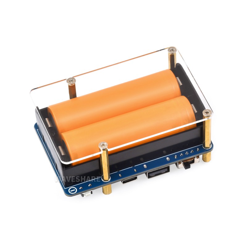 Waveshare UPS HAT (D) for Raspberry Pi, Supports 21700 Li battery (NOT included), 5V Uninterruptible Power Supply, Pogo Pins Connector-picture-21