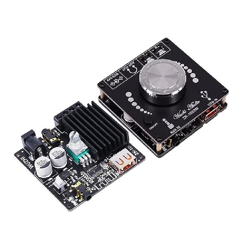ZK-1002M 100W+100W 2.0 Stereo Bluetooth 5.0 Digital Amplifier Board Module Multiple Inputs-picture-13