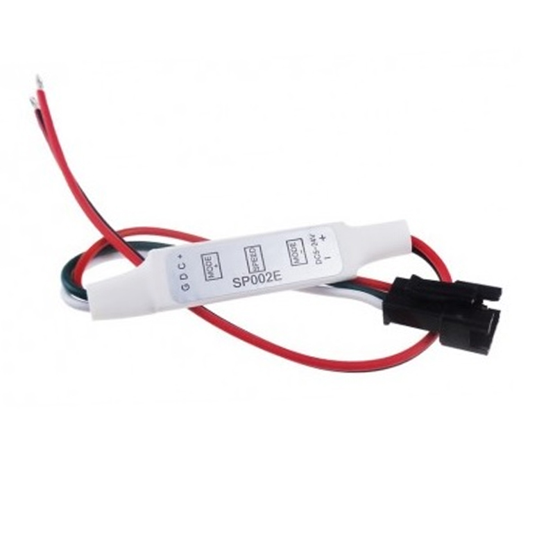 5-24V MINI 3Key LED Controller for WS2811 WS2812B LED Light Strip with Red+Black Cable-image-13