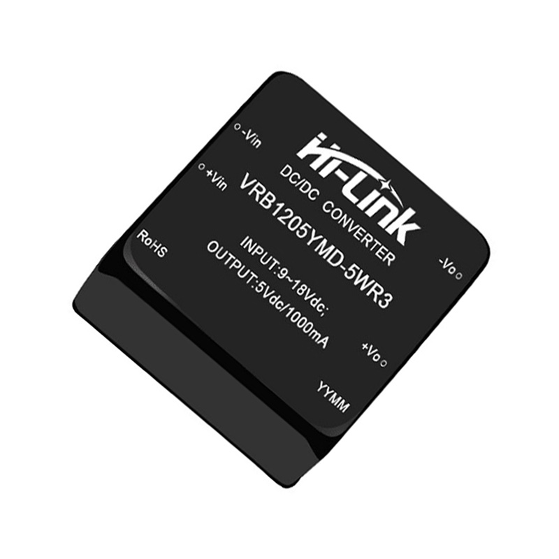 Hi-Link 12V to 5V 5W 1A DC to DC Isolation Voltage 1500VDC Power Module Converter VRB1205YMD-5WR3-picture-29