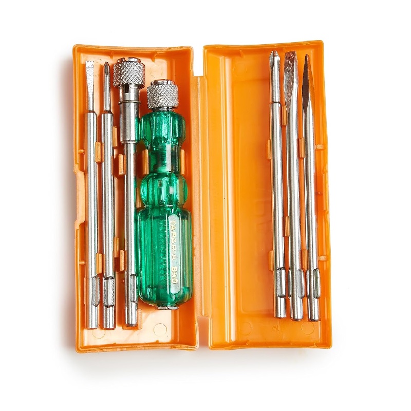 TAPARIA Screw Driver Set with Bulb - 840 (Neon, Silver and Green)-picture-22