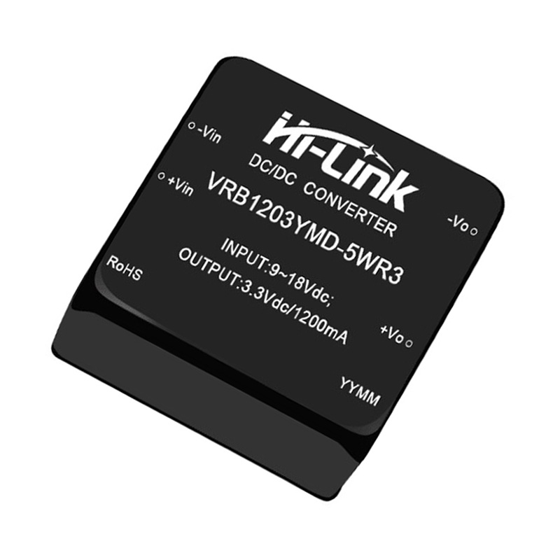 Hi-Link 12V to 3.3V 5W 1.2A DC to DC Isolation Voltage 1500VDC Power Module Converter VRB1203YMD-5WR3-picture-10