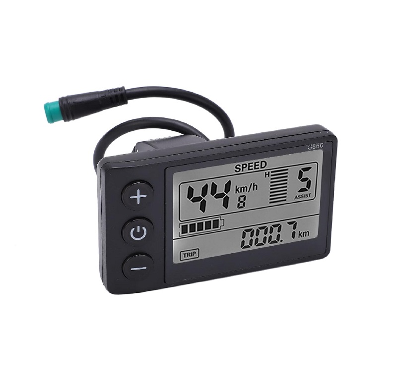 24V Electric Bike LCD Meter, Electric Bike Screen ABS Adjustable Backlight Clear View for Bike Conversion with Waterproof Plug.-image-40