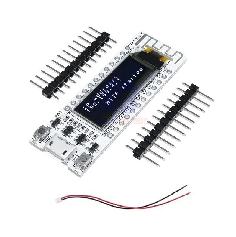 WeMos 0.91" White Display OLED Nodemcu ESP8266 WIFI Module-image-11