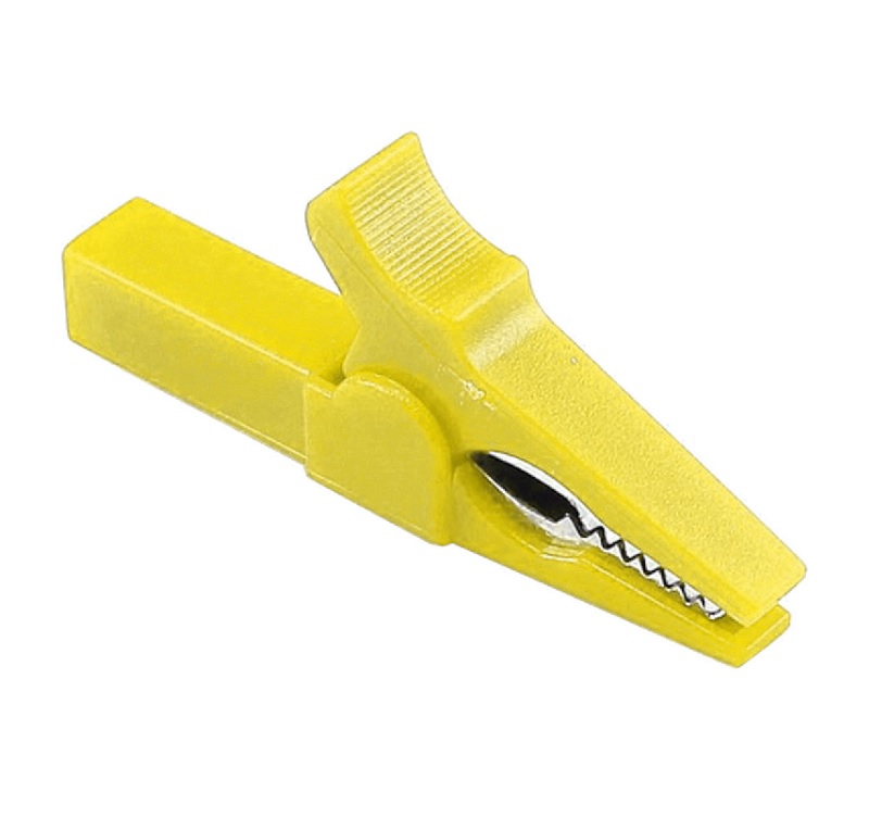 Yellow 55mm Copper Insulated Crocodile Clip Opening 10mm for Banana Plug 4mm-image-15