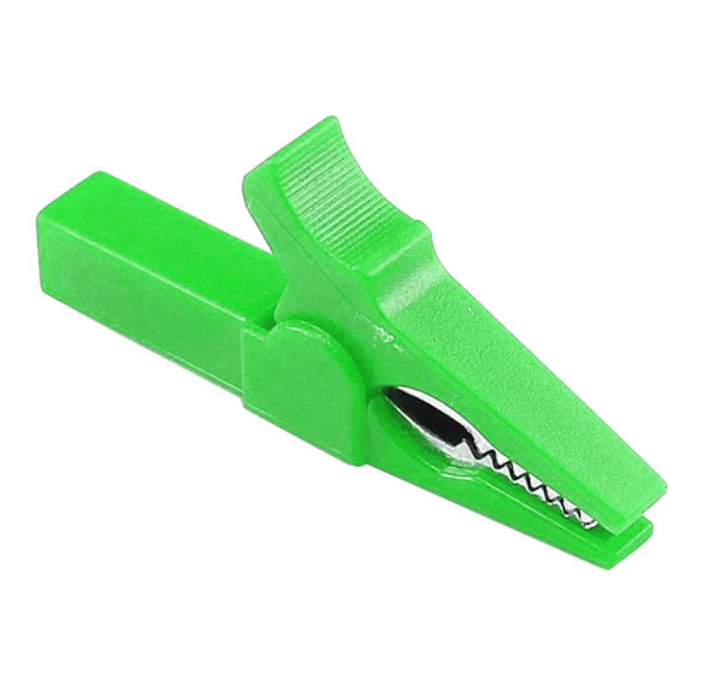 Green 55mm Copper Insulated Crocodile Clip Opening 10mm for Banana Plug 4mm-picture-15