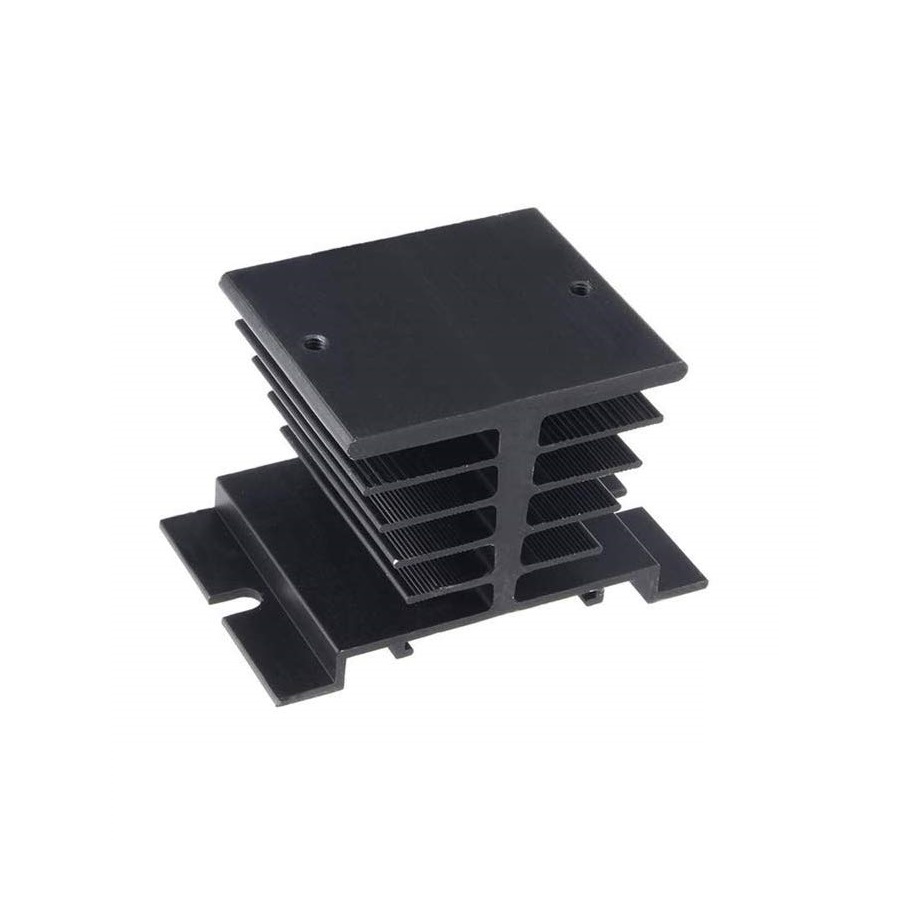 Black Single Phase Solid State Relay SSR Heat Sink Base Small Type Heat Radiator for 10A to 40A Size:80*50*50MM-picture-29