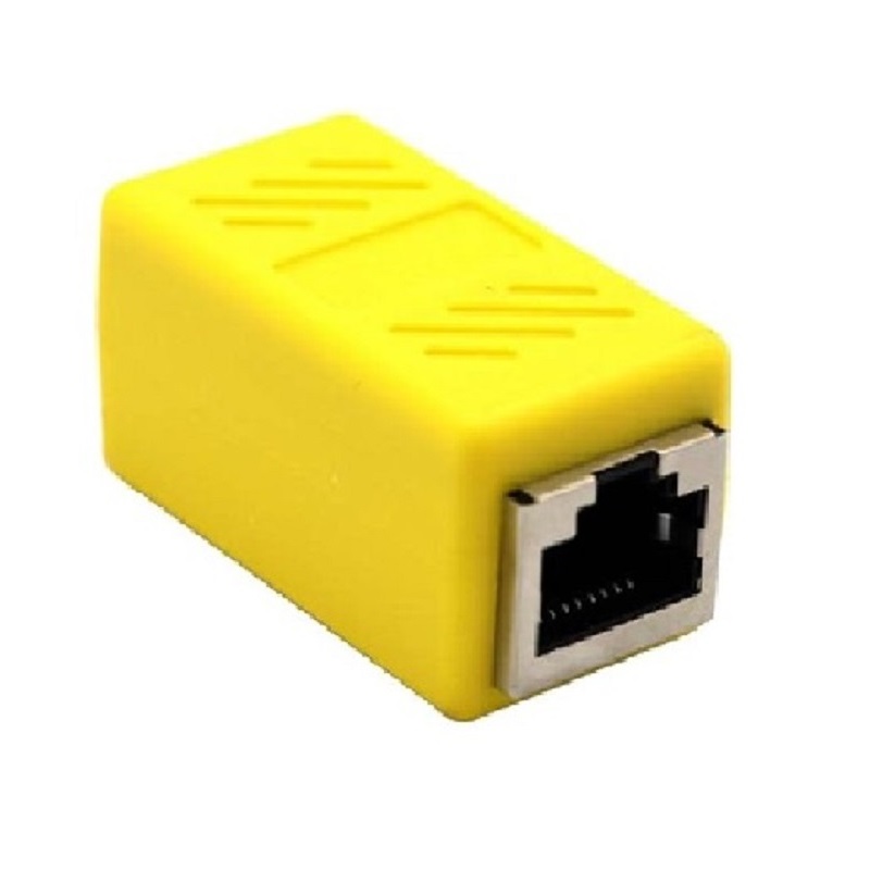 Yellow RJ45 Female To Female CAT6 Network Ethernet LAN Connector Adapter-picture-25