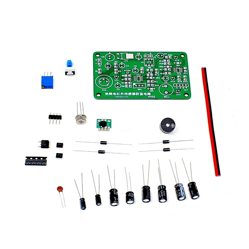 Human Body Sensing IR Pyroelectric Infrared Sensor Anti-theft Alarm Electronic KIT-picture-10