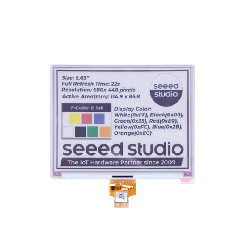 5.65" Seven-Color ePaper Display with 600x480 Pixels-picture-22