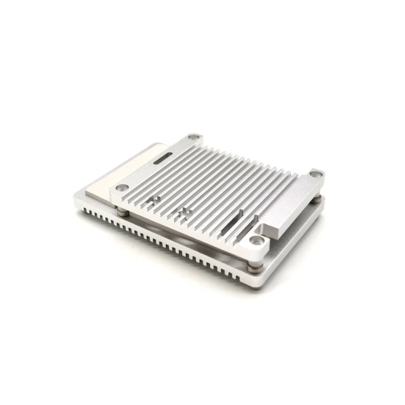 EDATEC Raspberry Pi5 Passive Cooling Open CNC Case, Silver-picture-22