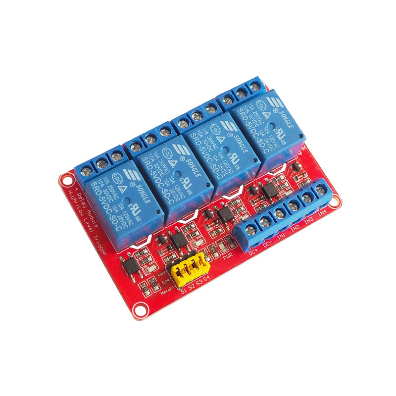 4 Channel Relay Module 5V High and Low Level Trigger Relay Module-image-14