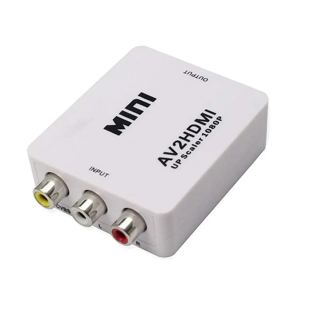 White AV to HDMI Converter Box 1080P 60Hz AV2HDMI-image-1